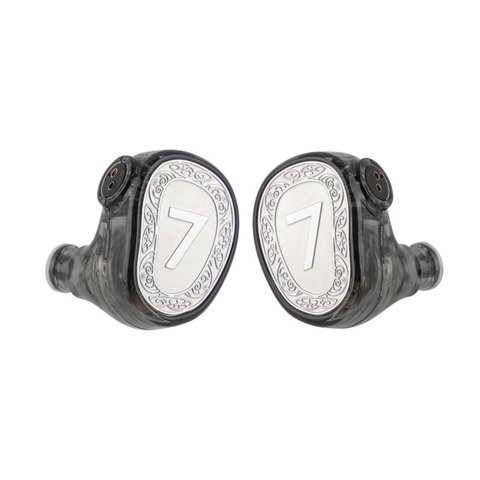 Elua Ultra earpiece angled view showing dual driver nozzle