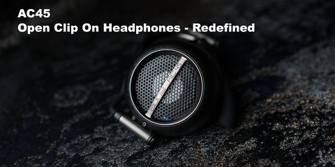 Aune AC45 open clip-on headphone driver housing close-up