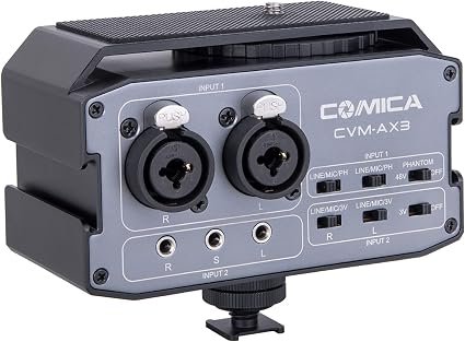 Comica CVM-AX3 dual-channel XLR audio mixer