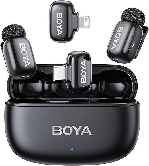 BOYA mini 2 wireless lavalier microphone set BOYA mini 2 wireless lavalier microphone set
