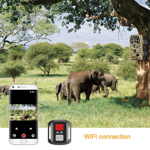 Campark T80 companion app and remote control with WiFi connection