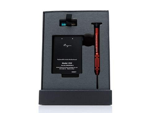 Cayin E02 replaceable audio motherboard module packaging with installation tool Cayin E02 replaceable audio motherboard module packaging with installation tool