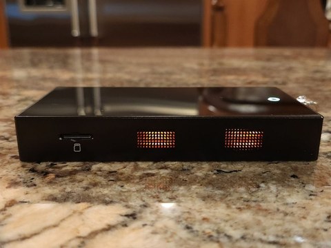 Cayin N3 Ultra portable tube DAP side panel with TF card slot and VU displays