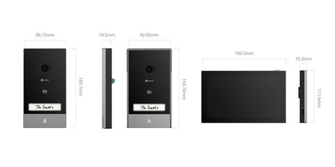 EZVIZ HP7 doorphone unit used for smart home intercom setup guide