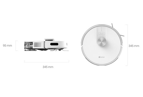 EZVIZ RE4 robot vacuum mop dimensions for home cleaning setup