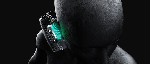 FiiO Jade Audio JT3 headphones wearing illustration FiiO Jade Audio JT3 headphones wearing illustration