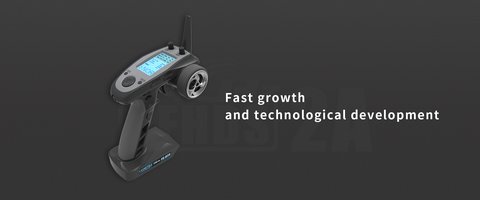 Flysky FS-GT5 pistol grip transmitter with segment LCD display Flysky FS-GT5 pistol grip transmitter with segment LCD display