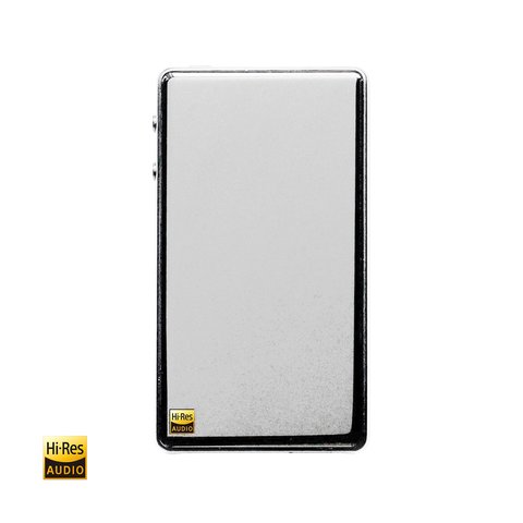 Hidizs DH1000 silver finish variant showing the top panel and screen Hidizs DH1000 silver finish variant showing the top panel and screen