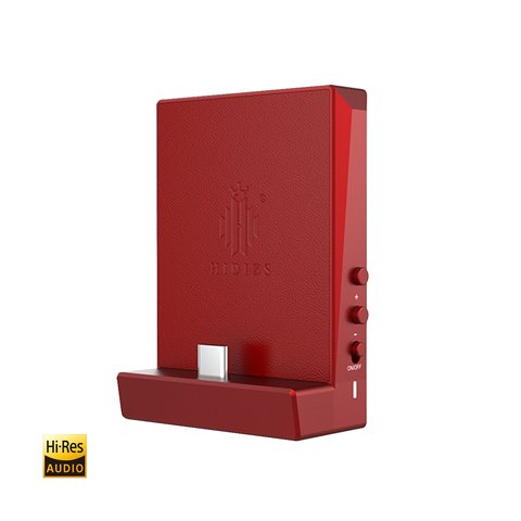 Hidizs DH80S red colorway shown as a standalone product photo Hidizs DH80S red colorway shown as a standalone product photo