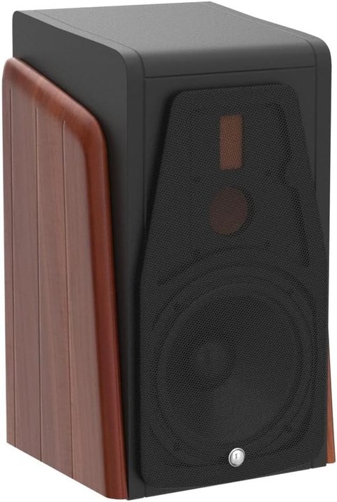 HiVi-Swans M500 active bookshelf speaker single unit front view HiVi-Swans M500 active bookshelf speaker single unit front view