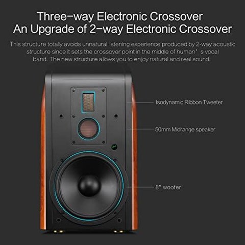 HiVi-Swans M500 driver layout showing ribbon tweeter midrange and woofer HiVi-Swans M500 driver layout showing ribbon tweeter midrange and woofer