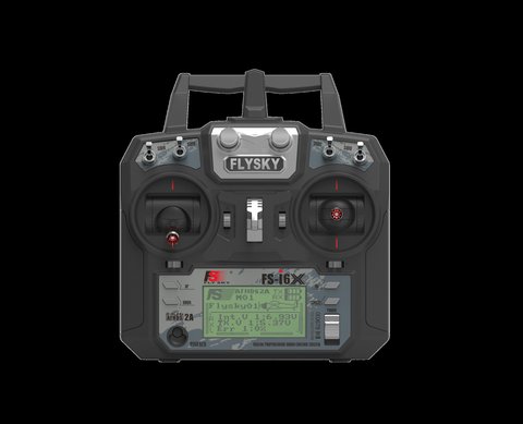 Flysky FS-i6X transmitter front panel with LCD display Flysky FS-i6X transmitter front panel with LCD display