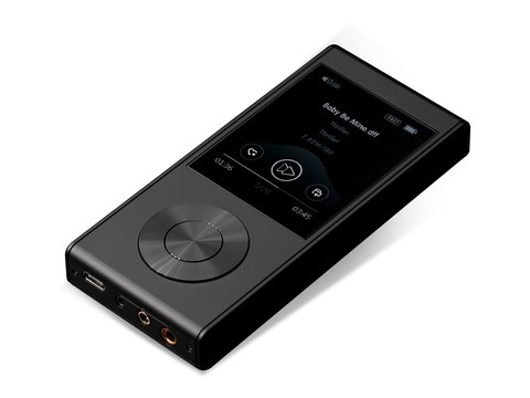 Aune M1P DAP shown at an angle with ports visible