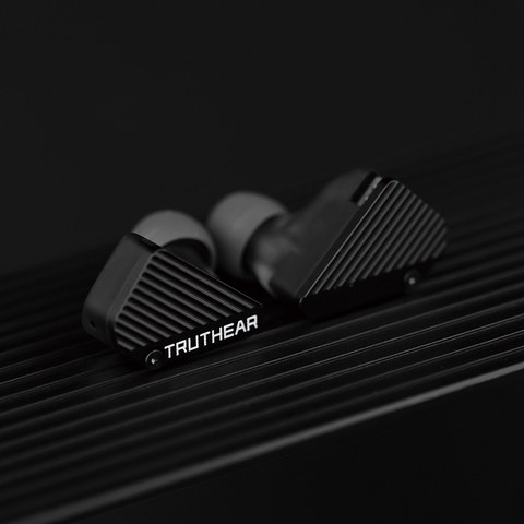 Truthear Pure IEM pair angled view showing driver housing shape