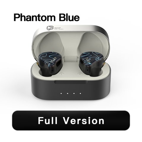 BGVP Q3 TWS IEM Phantom Blue edition in charging case BGVP Q3 TWS IEM Phantom Blue edition in charging case