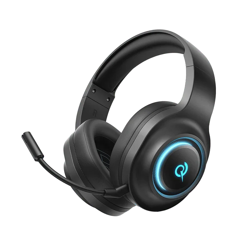 QCY HeRoad V200 wireless gaming headset front view QCY HeRoad V200 wireless gaming headset front view