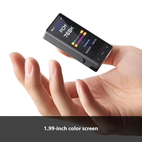 FiiO QX13 dongle DAC amp size in hand