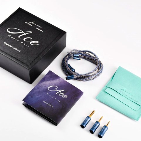 Kinera Ace 2.0 upgrade cable unboxing with case and plugs Kinera Ace 2.0 upgrade cable unboxing with case and plugs