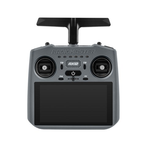 RadioMaster AX12 Android radio controller front view with screen off RadioMaster AX12 Android radio controller front view with screen off