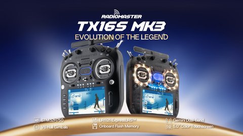RadioMaster TX16S MK3 radio controller RadioMaster TX16S MK3 radio controller
