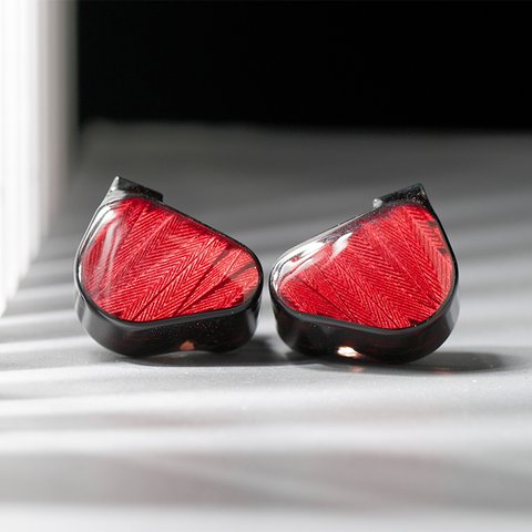 Truthear Zero Red earbud shell detail Truthear Zero Red earbud shell detail
