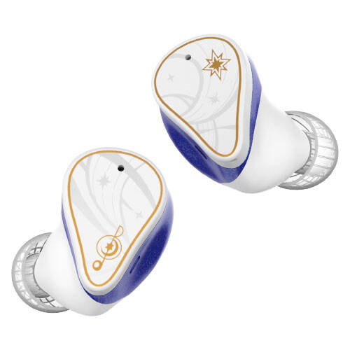 Moondrop x Honkai Star Rail Robin true wireless earphones in white and blue Moondrop x Honkai Star Rail Robin true wireless earphones in white and blue