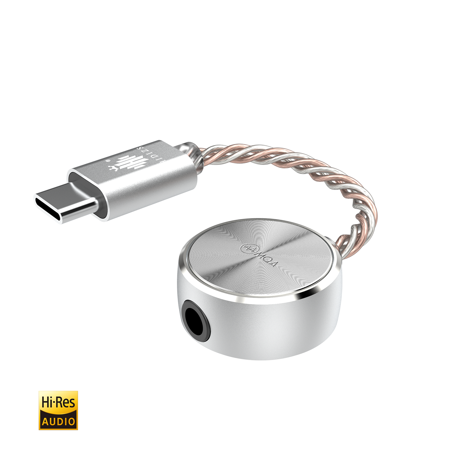 Hidizs S3 Pro dongle DAC in silver finish Hidizs S3 Pro dongle DAC in silver finish