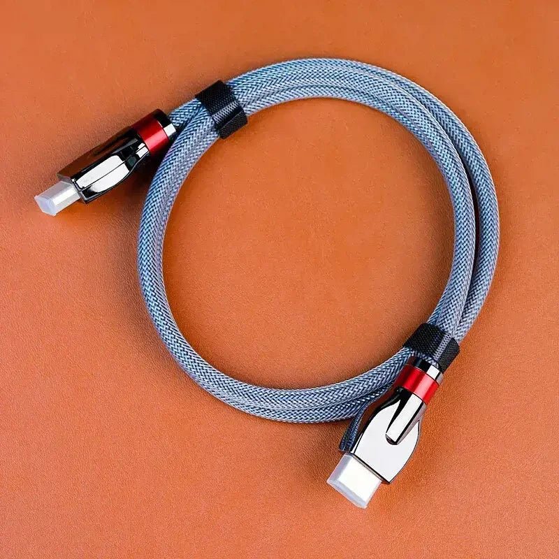 Close up of Shanling L8 cable connector ends on a table Close up of Shanling L8 cable connector ends on a table
