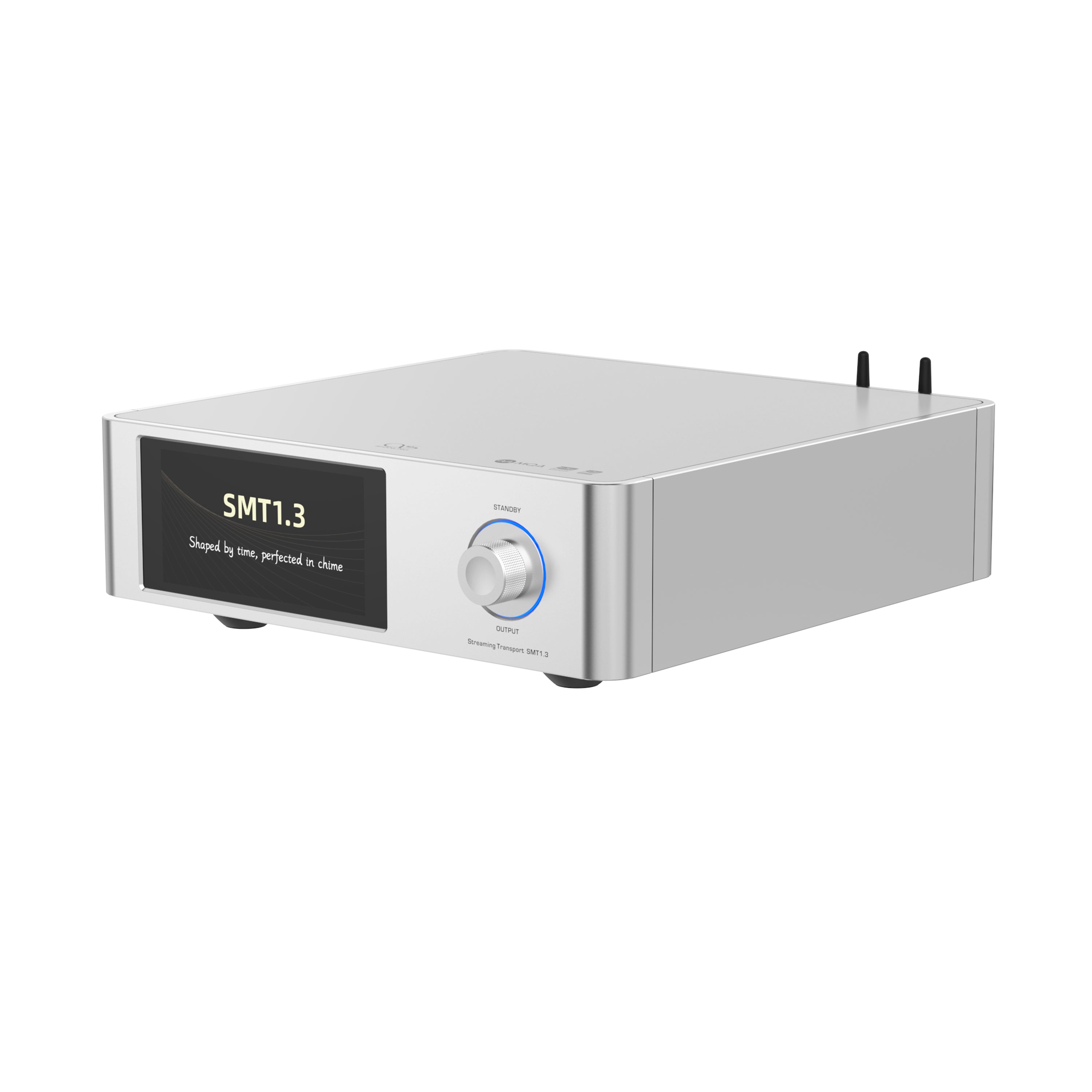 Shanling SMT1.3 streaming transport front panel with SMT1.3 branding Shanling SMT1.3 streaming transport front panel with SMT1.3 branding