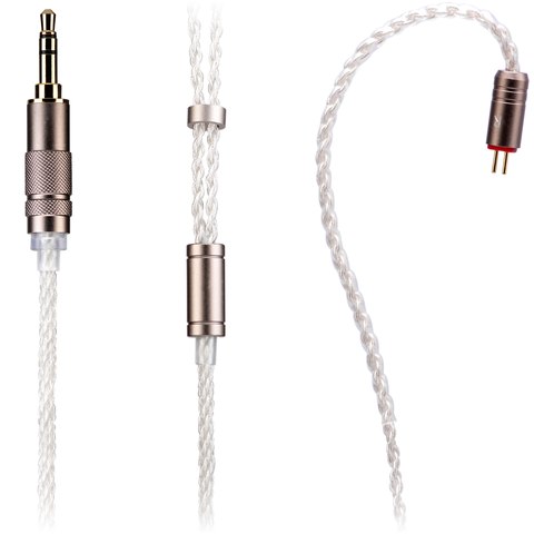Tin Audio T2 cable plug and MMCX connector detail Tin Audio T2 cable plug and MMCX connector detail