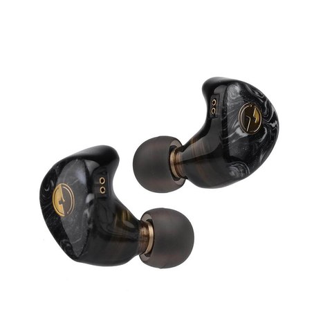 Tin HiFi T3 Plus earphones side by side showing 2-pin connector detail Tin HiFi T3 Plus earphones side by side showing 2-pin connector detail