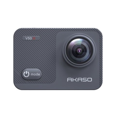 Akaso V50X action camera front view Akaso V50X action camera front view