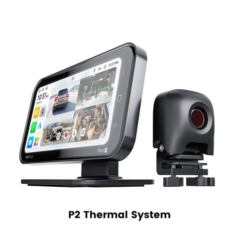 Vantrue Pilot 2 dash cam system with touchscreen display and thermal camera module