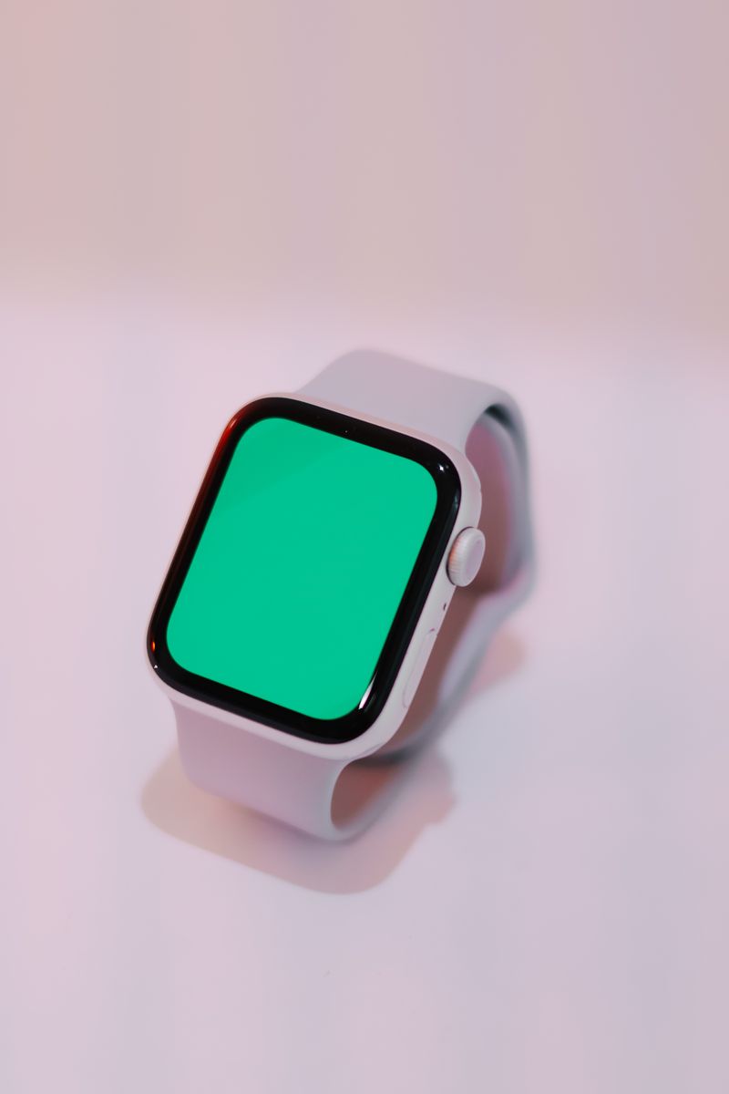 Modern smartwatch with blank screen display Modern smartwatch with blank screen display