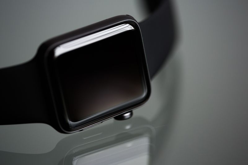 Smartwatch on a wrist Smartwatch on a wrist