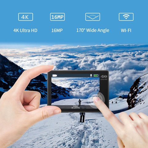Campark X15 touchscreen displaying motorcycle footage Campark X15 touchscreen displaying motorcycle footage