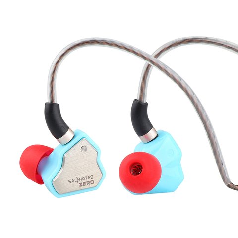 Salnotes Zero IEM shell close-up highlighting faceplate texture and nozzle Salnotes Zero IEM shell close-up highlighting faceplate texture and nozzle