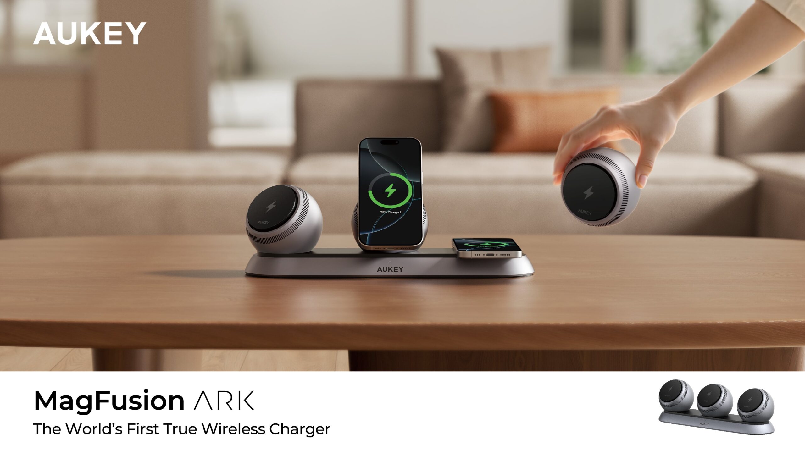 AUKEY MagFusion Ark modular wireless charger AUKEY MagFusion Ark modular wireless charger