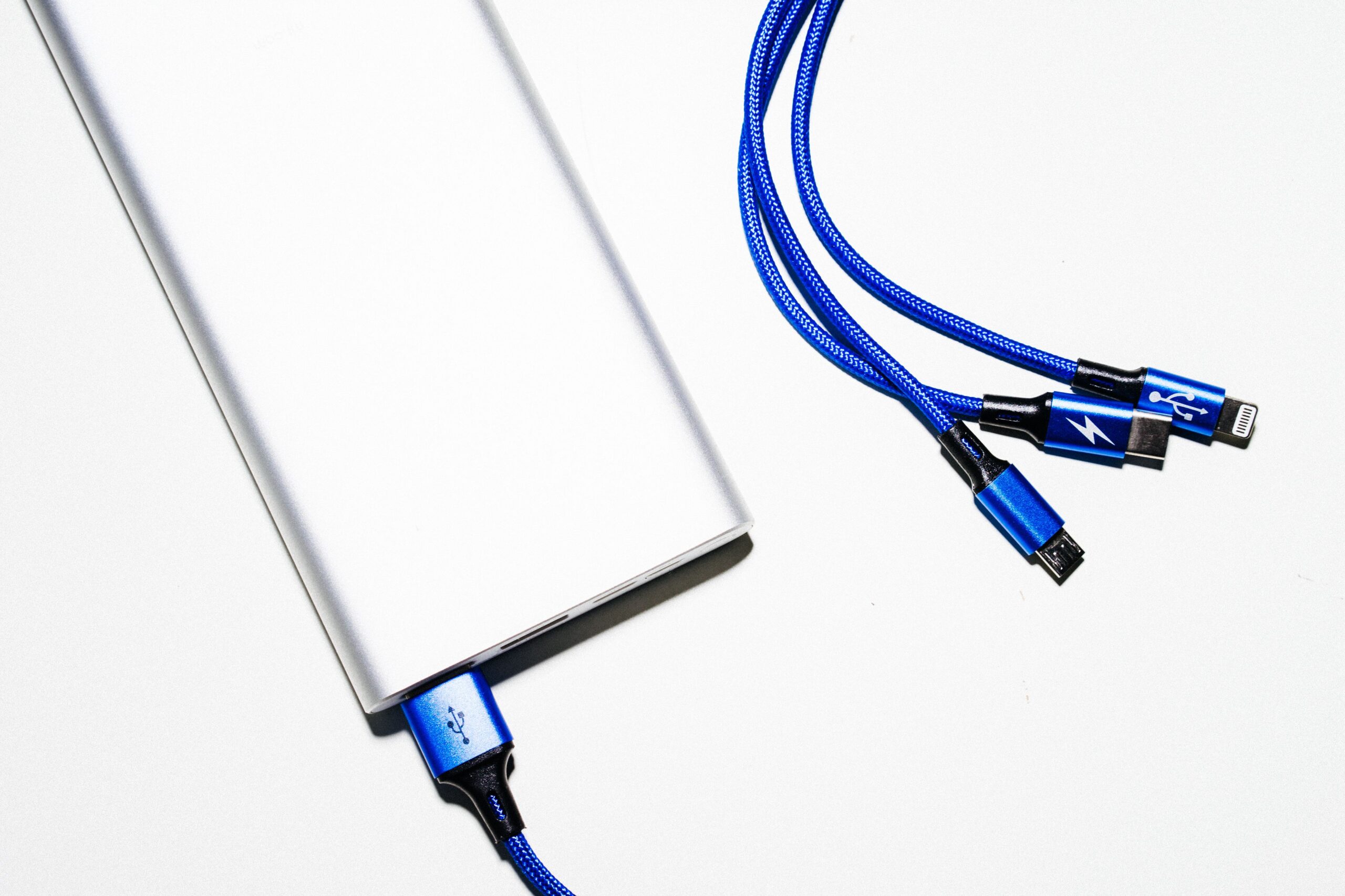 USB-C charging cable close up on desk USB-C charging cable close up on desk