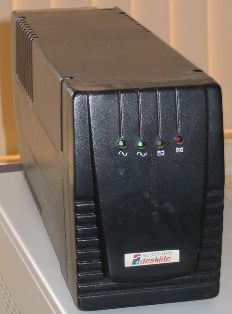 Close up front view of an uninterruptible power supply LCD display panel Close up front view of an uninterruptible power supply LCD display panel