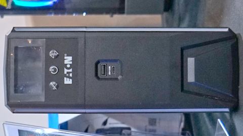 Tower style uninterruptible power supply unit front panel similar to Tripp Lite SmartPro Tower style uninterruptible power supply unit front panel similar to Tripp Lite SmartPro