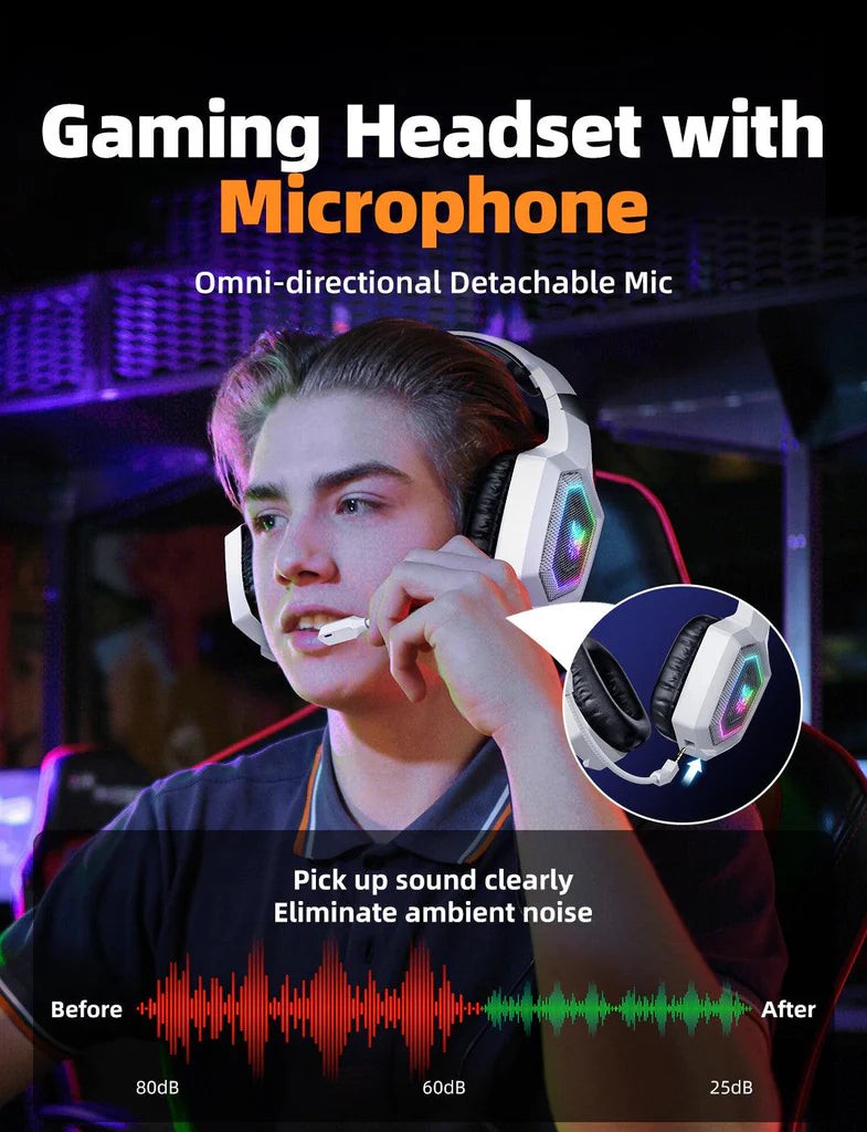 Onikuma GT806 gaming headset RGB lighting