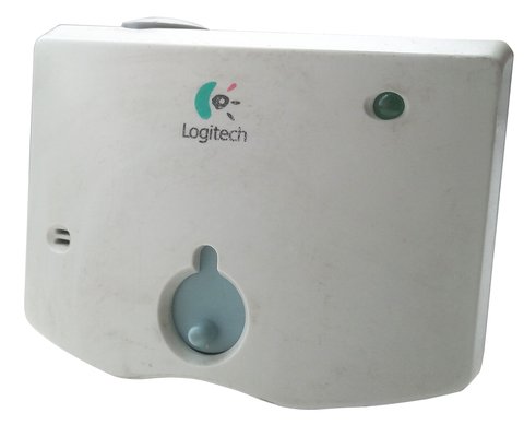 An early style compact Logitech webcam used for basic video calling An early style compact Logitech webcam used for basic video calling