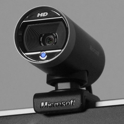Microsoft LifeCam Cinema 720p webcam front view Microsoft LifeCam Cinema 720p webcam front view