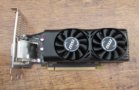 MSI GTX graphics card with cooling fan and heatsink MSI GTX graphics card with cooling fan and heatsink