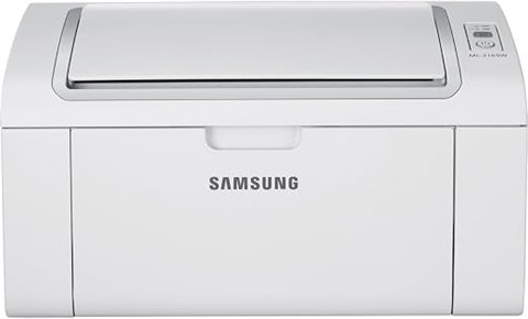 Samsung ML-2165W compact monochrome laser printer shown from the front Samsung ML-2165W compact monochrome laser printer shown from the front