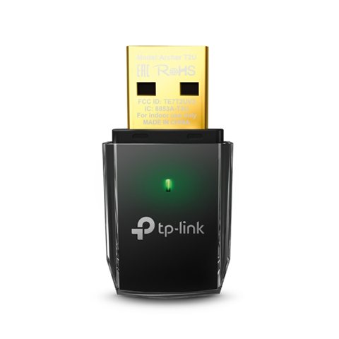 TP-Link USB wireless adapter close up showing branding before driver installation TP-Link USB wireless adapter close up showing branding before driver installation