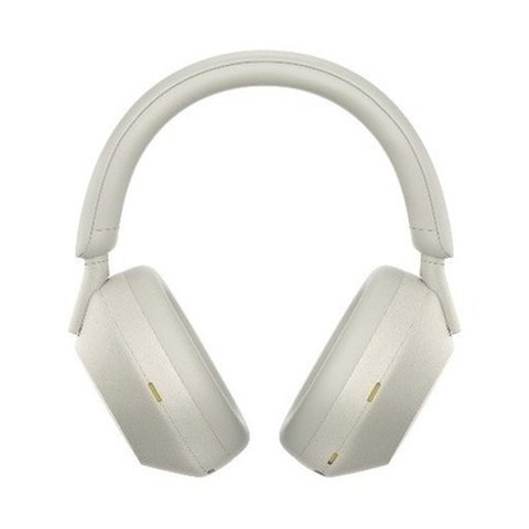 Silver colorway of the Sony WH-1000XM5 headphones showing the same firmware update process Silver colorway of the Sony WH-1000XM5 headphones showing the same firmware update process